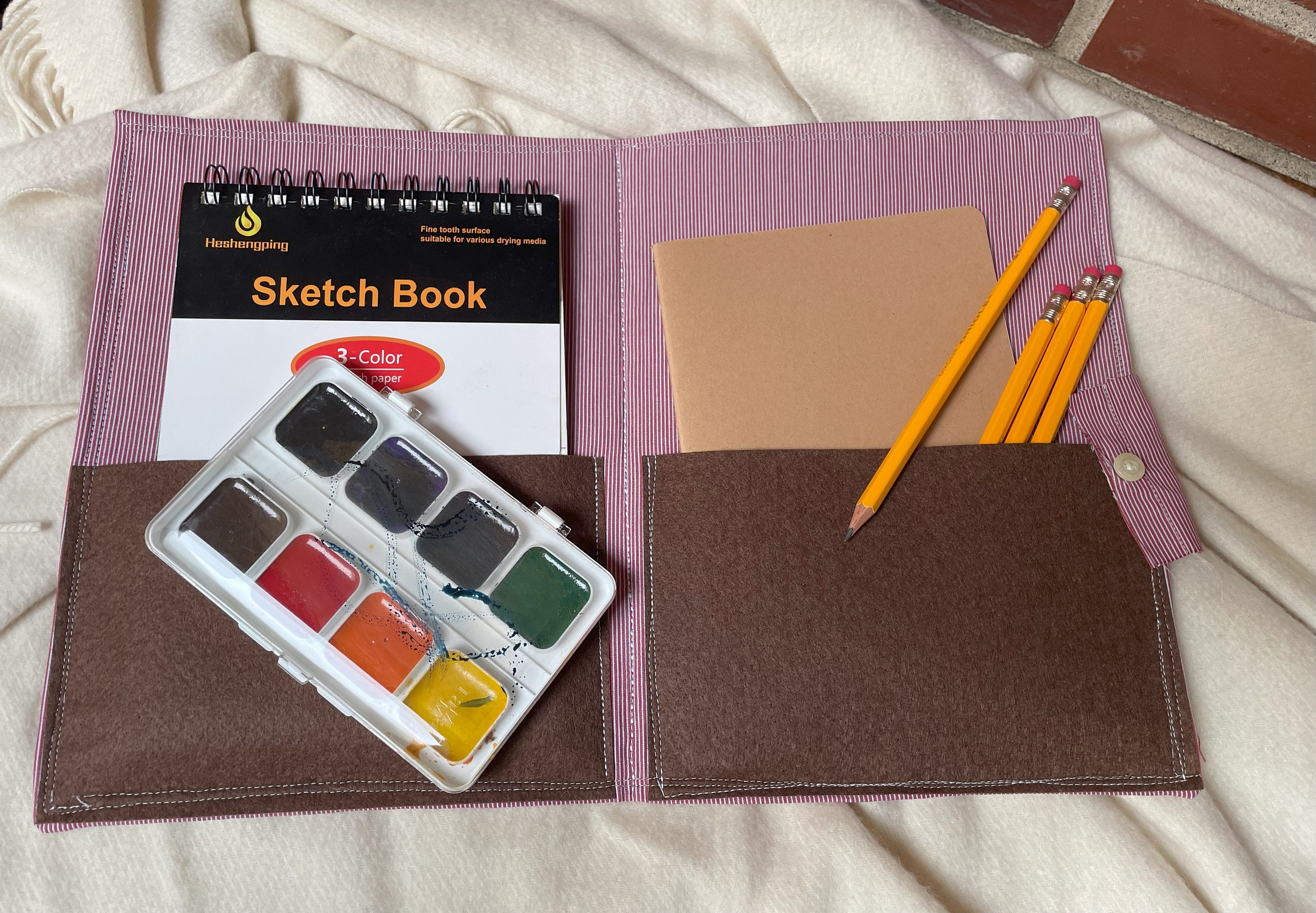 Portfolio, Quilted Folder, Craft Storage, Needle Book, Modern Quilted ...