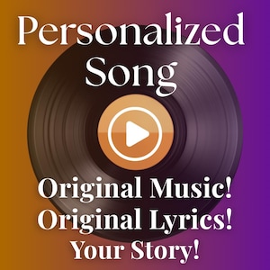 Personalized Song, Custom Song, Personalized Gifts, Song Gift, Wedding, Anniversary, Birthday, Musical Gift, Personalized Lyrics
