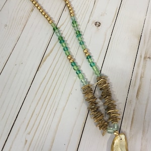 Sea Glass and Driftwood Necklace