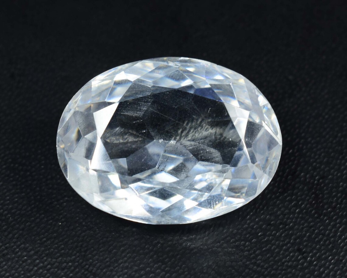 Natural White Zircon Healing Gemstone Certified Best Quality Etsy