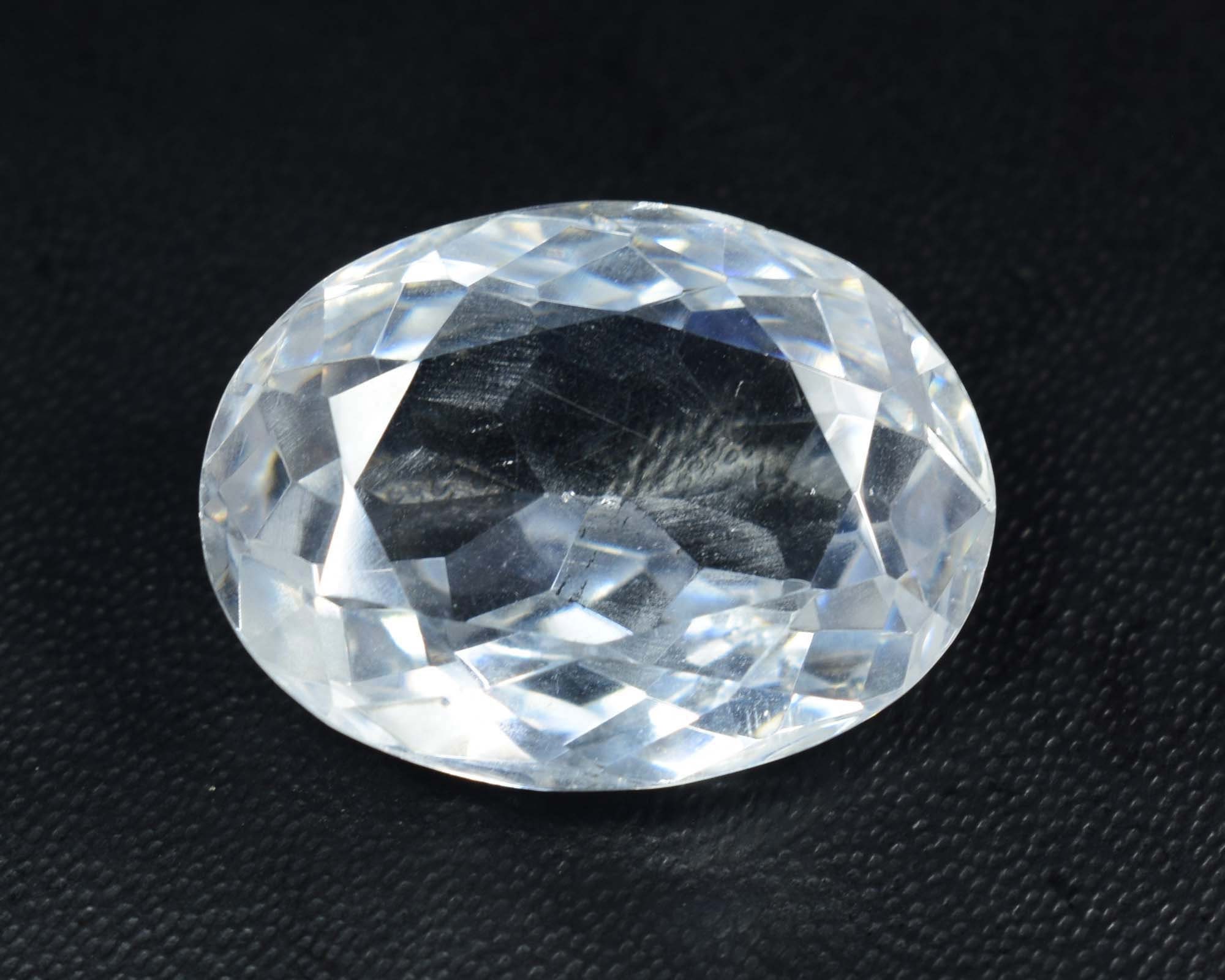 Natural White Zircon Healing Gemstone Certified Best Quality Etsy