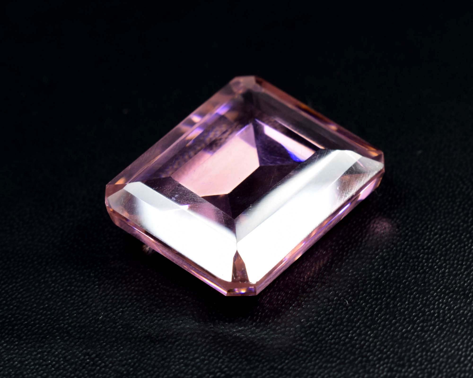 Natural Pink Zircon Octagon Shape Healing Gemstone Best Etsy