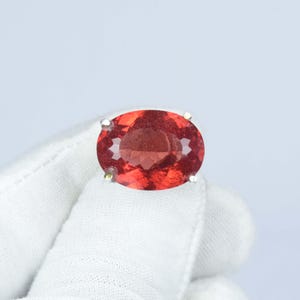 January Birthstone Ring · Garnet Ring · Oval Ring · 925 Sterling Silver · Faceted Red Stone Ring · Garnet Ring For Women Vintage Garnet Ring