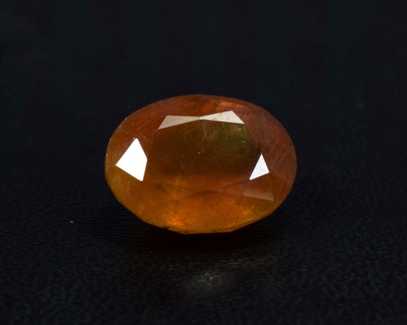 Natural Fanta Sapphire Cut Gemstone Certified Ceylon Yellow Sapphire Healing Gemstone For Jewelry Making 15x12x07 mm 14 Cts