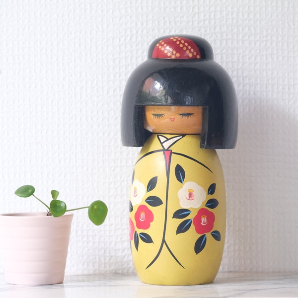 gomme Kokeshi vintage | 21 cm