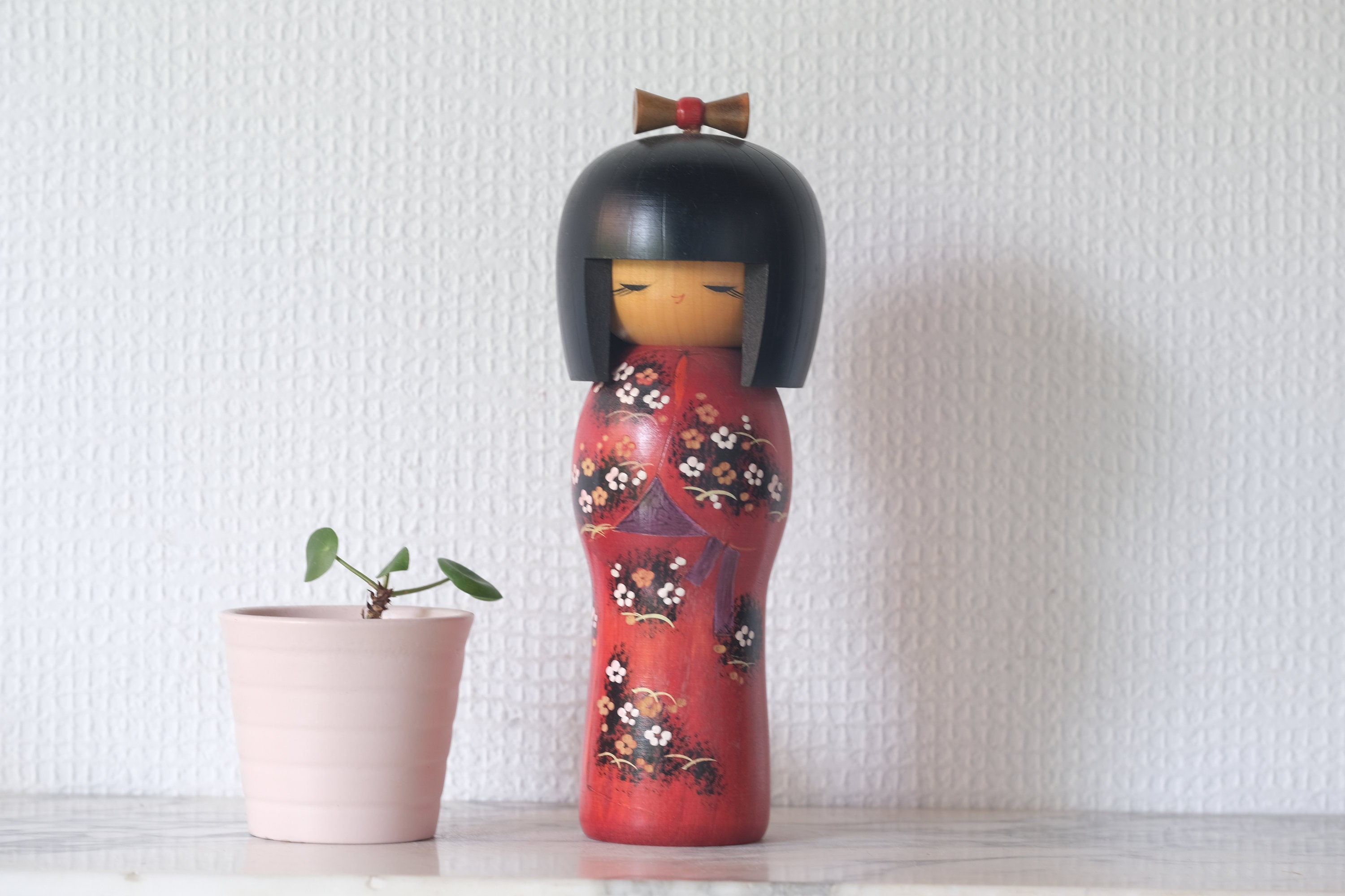 ヴィンテージ群馬こけし by 岸貞夫 (1932-1998) | 岸貞夫作19.5