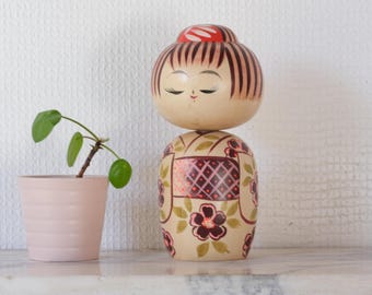 工芸品 Large Creative Kokeshi Miyajima Muhitsu This item is unavailable - Etsy