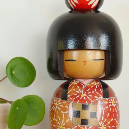 Vintage Creative Kokeshi by Miyajima Muhitsu (1929 - ) | 7,5 Cm - Etsy