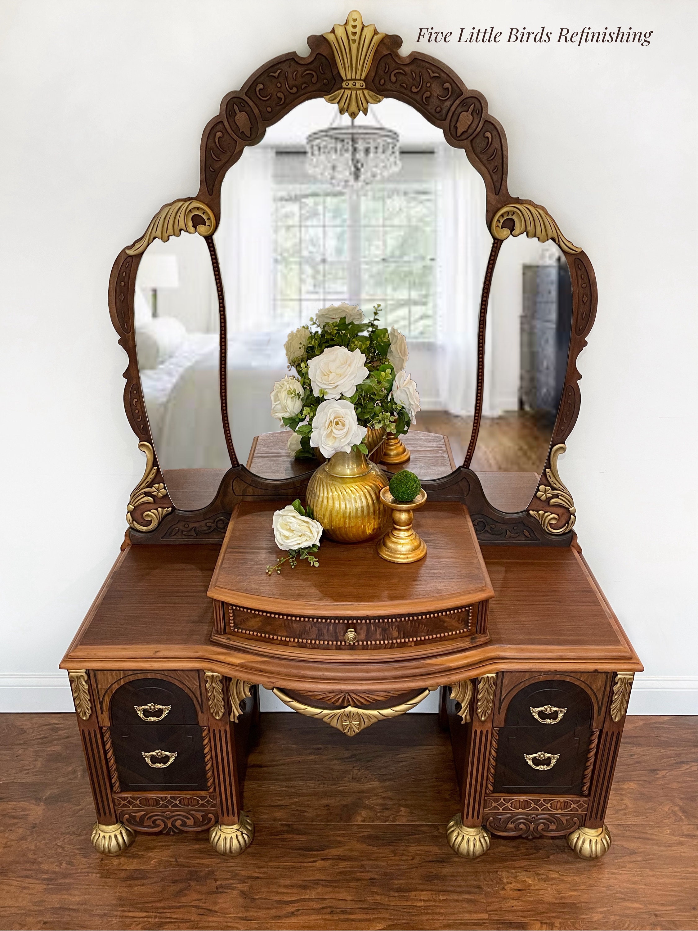 1930\'s Girl\'s Vanity Set Refinished 1930 main image 4