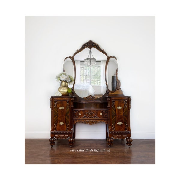 Vintage Vanity Table Etsy