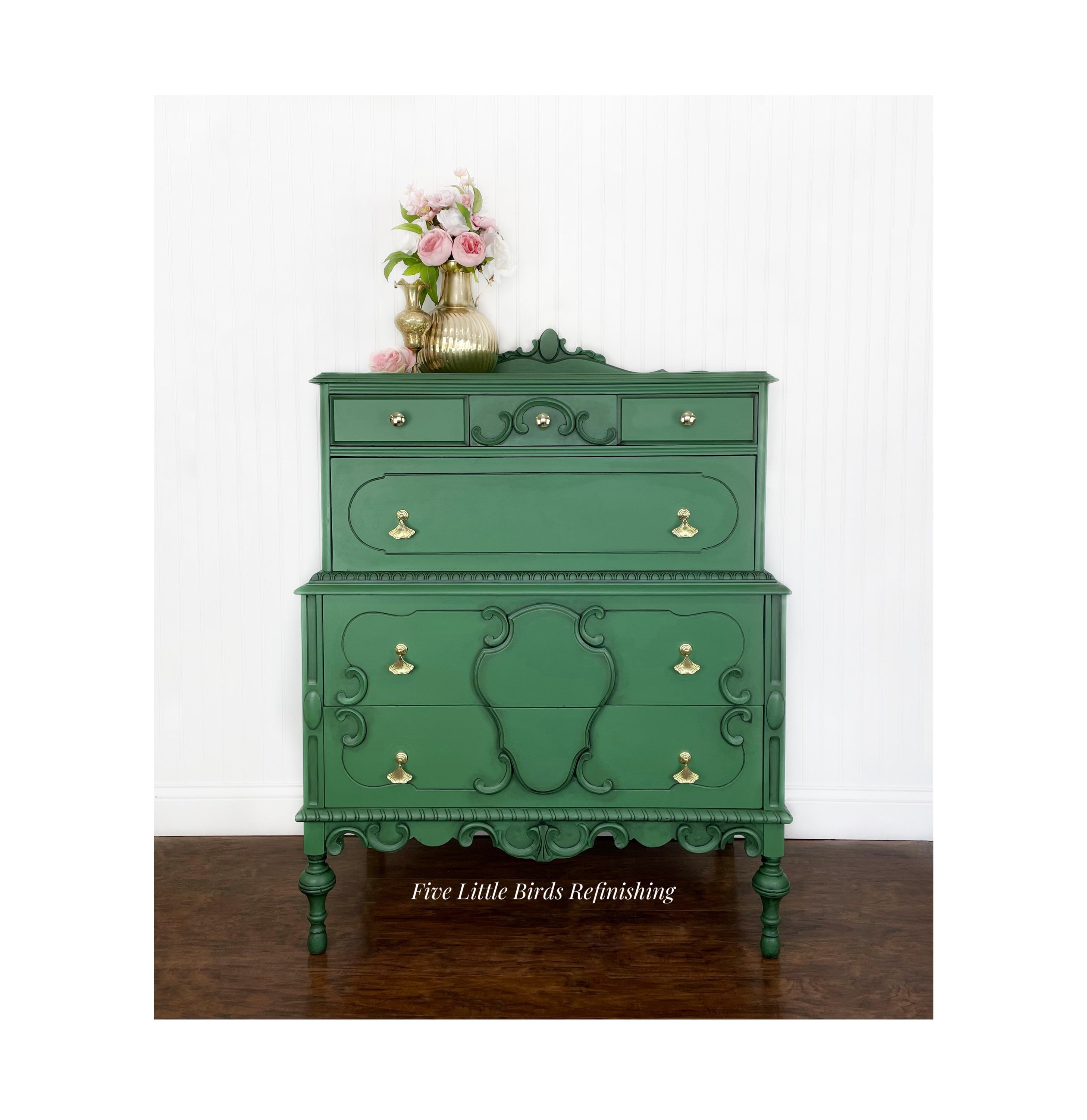 green painted dresser ideas Green Painted Dresser for a Brand New Look
