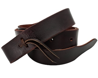 BlazingPaws Premium Harneto Leather 6 Ft Latigo Cinch Saddle Strap with or without Holes in Hand Died Top Grain Heavyweight Leather