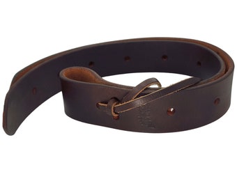 BlazingPaws Premium Harneto Leather 1.5 Ft Double Ply Off Billet Saddle Strap in Hand Died Top Grain Leather