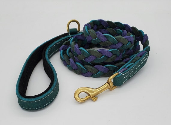 soft leather dog leads