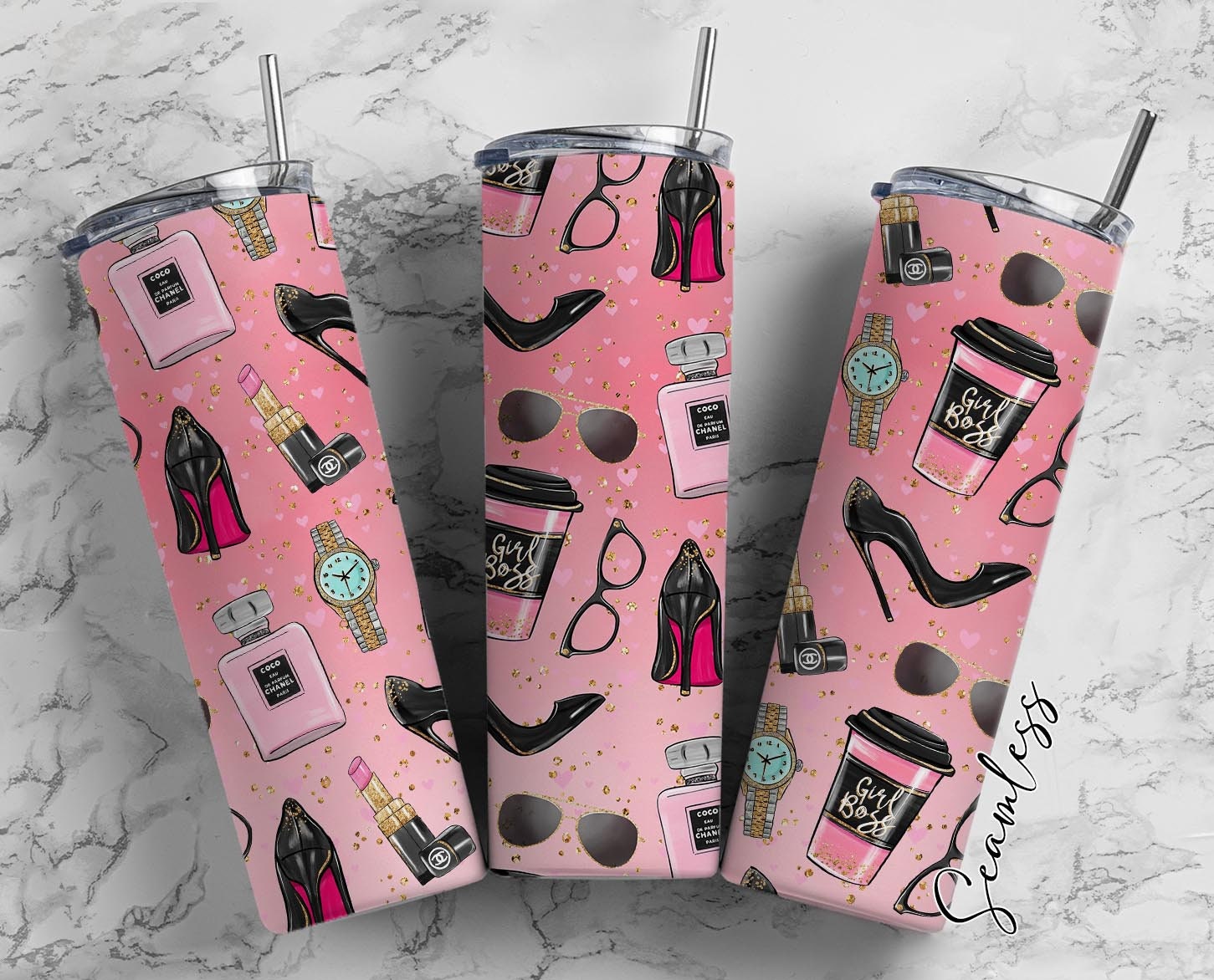 Girl Boss Pattern Lady Boss Girl Power Sassy Girl 20oz 