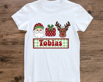 T-Shirt Gildan Heavy Cotton &ndash; Natale Divertente Babbo Natale Renna &ndash; Unisex