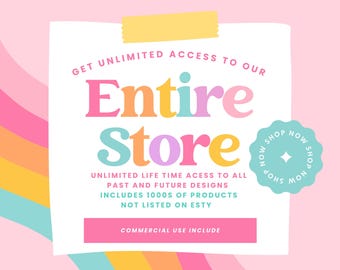 GESAMTER SHOP - Alle vergangenen und zukünftigen Designs - Google Drive Access - gesamter Etsy Shop - Alle Buchstaben, Monogramme und Sublimationsdesigns