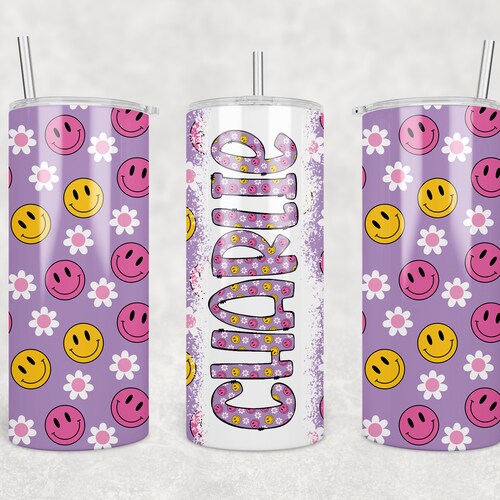 15oz Tumbler Wrap with Matching Doodle Letters, Hand drawn Alphabet, Kids Tumbler Sublimation PNG - Pattern 162