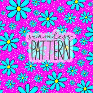 Vårvildblommor, digitala papper med upprepande blommönster, handritad akvarell sommar, boho kommersiellt tygtryck, bakgrund PNG