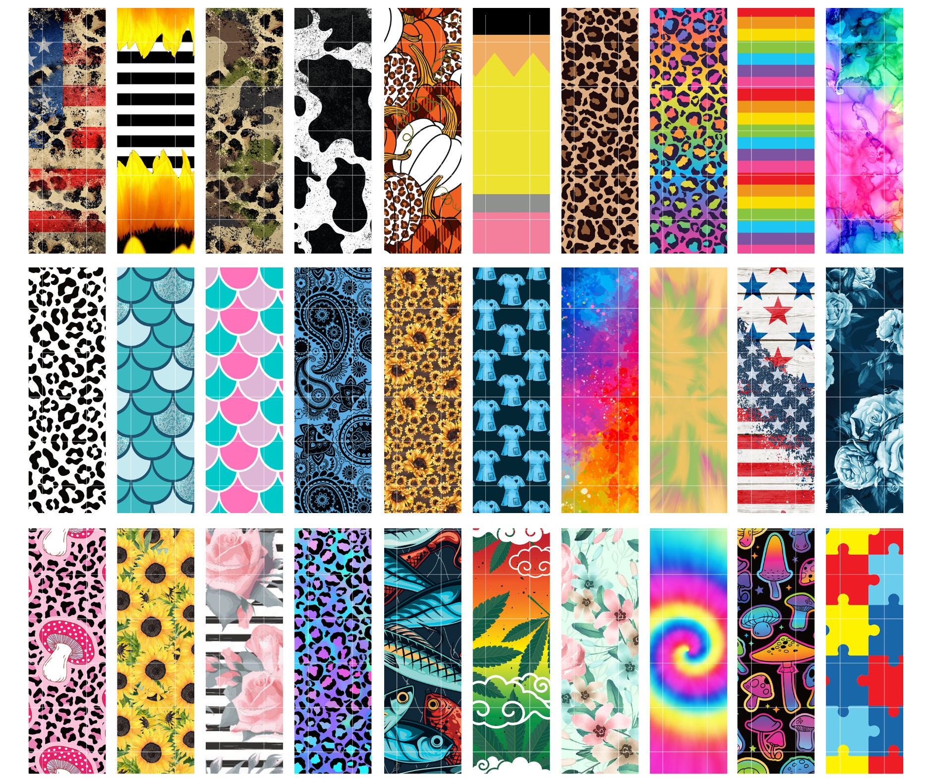 200 PNG Pen Wrap Bundle Pen Wrap Sublimation Designs Pen Etsy