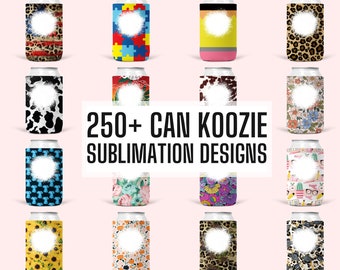 250+ Dosenkühler Sublimationsdesigns Bündel, Bier Cozies, Dosen Cosies, Stubby Halter, Dosenkühler Vorlage, Kommerzielle Nutzung Dosenkühler PNG