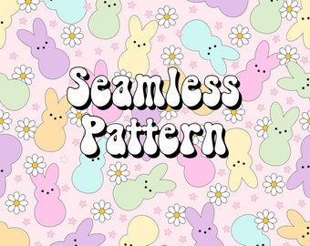 Pastell Osterhase Peep Kinder Jungen niedlichen nahtlosen Papier-Wiederholendes Muster Digitale Papiere Sammlung Kommerzieller Stoff Druck Hintergrund PNG