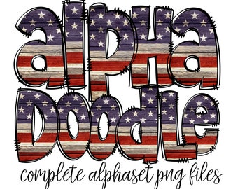 Usa Doodle Letters