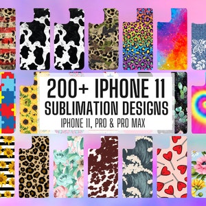 200+ Sublimation Template for iPhone 11, 11 Pro & 11 Pro Max, Sublimation Phone Case Templates, Aesthetic Sublimate Instant Download, Png