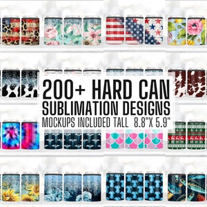 200+ HARD Can Cooler Sublimation Designs Bundle, Beer Cozies, Can Cosies, Stubby Holders, Can Cooler Template, METAL Can Cooler PNG