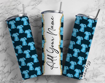 Verpleegkundige voegt je eigen naam toe, ontwerpen voor sublimatiebekers van 20 oz, sjabloon voor skinny bekerwikkels - PATROON 18