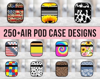 250+ Air Pod Case Sublimationsdesign Mega Bundle, Airpod Case Temaplte, Sublimation Air Pod Blanks Designs, digitaler Download Google Drive