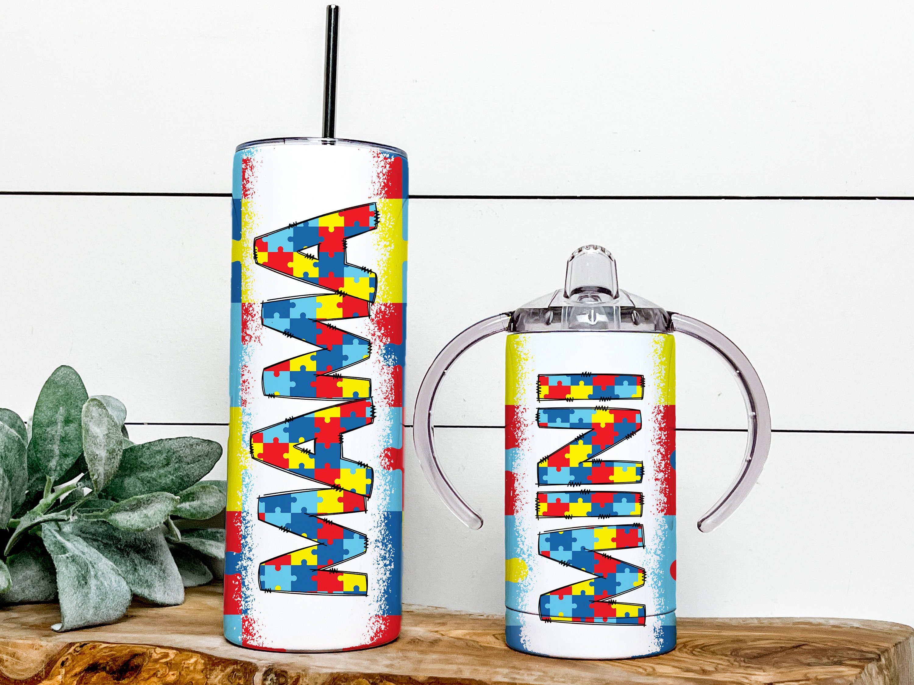 Lucky Love Mama + Mini Stainless Steel Cups for Kids and Adults - 3D  Printed Leopard Insulated