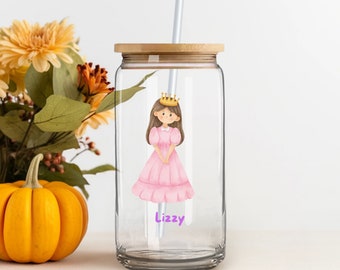 Princess Cup with Name for Girls - Halloween Drinkware - Fall Gift Idea