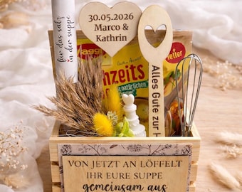 Regalo de boda original, regalo de boda personalizado con humor, juego de sopa de boda, regalo de boda con nombres, sopa