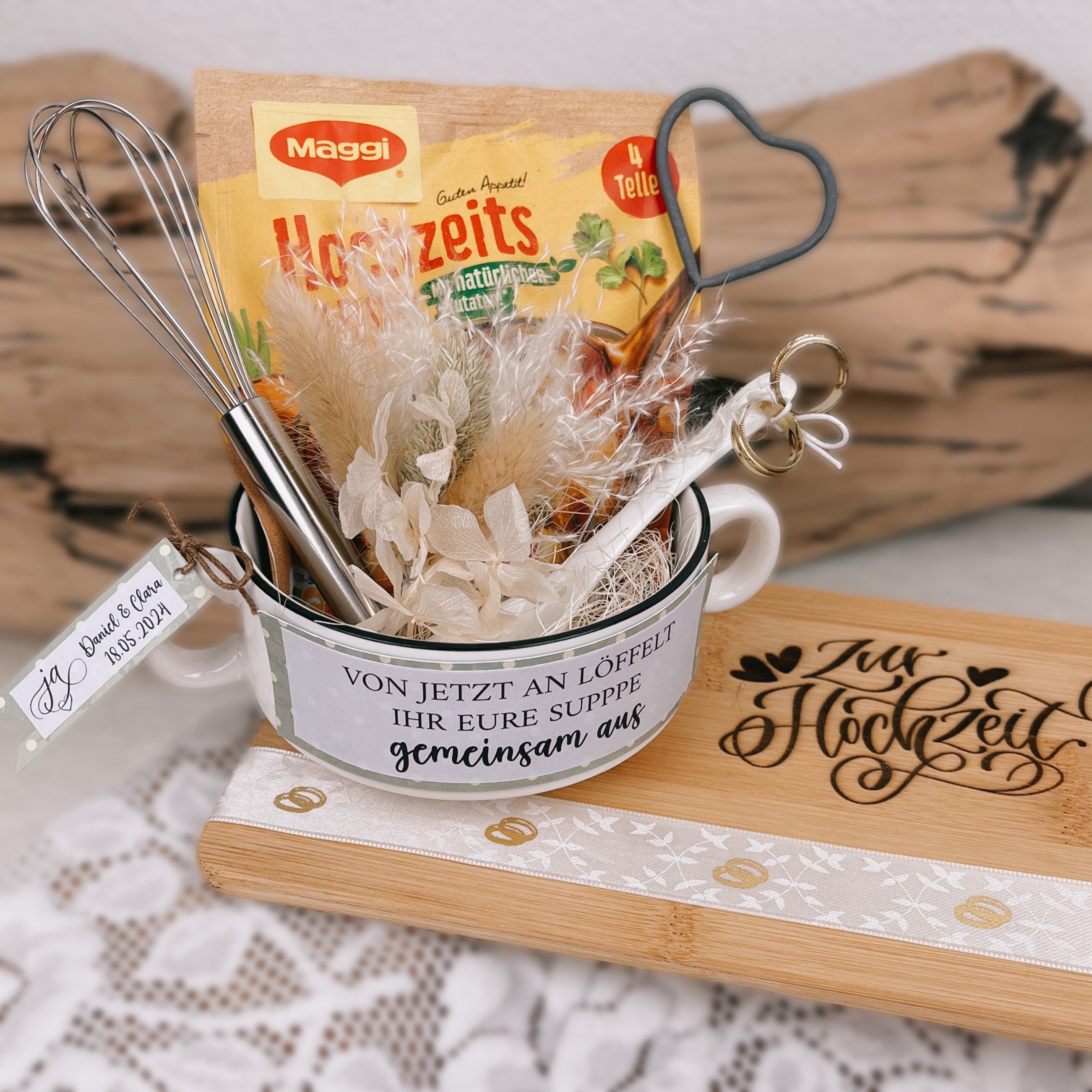 Original Wedding Gift, Soup Cup With Saying & Wedding Soup, Gift