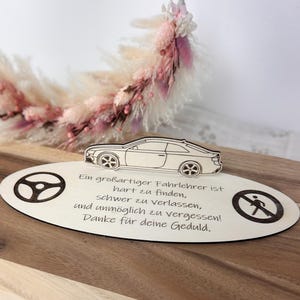 Geschenk Fahrlehrer, Dankeschön Fahrlehrer, Kleinigkeit, Mitbringsel, Auto, Lenkrad, Fahrschule, Führerschein, Prüfung