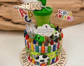 School introduction, school enrolment, gifts for school introduction, school cake, pen cake, school child 2024, personalized gifts
