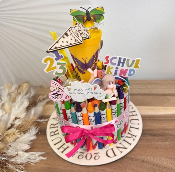 BIZIBAFF Abschluss-Geschenktüte 2025 - Große Papiertüte Mit Seidenpapier Für Schulabschluss Party (33 Cm)