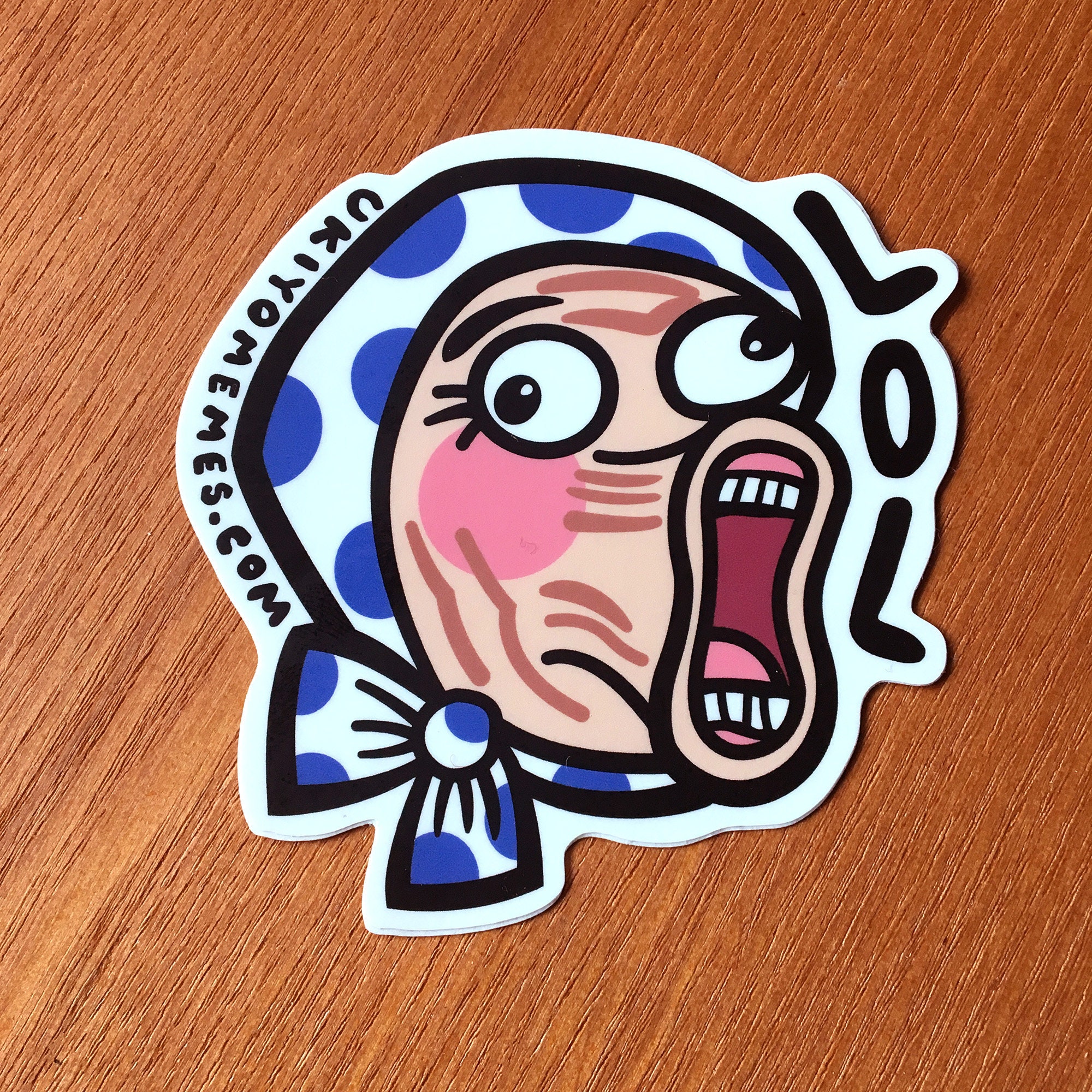 Lol in Japanese - 笑 - Warau Meaning Sticker for Sale by ShiroiKuroi