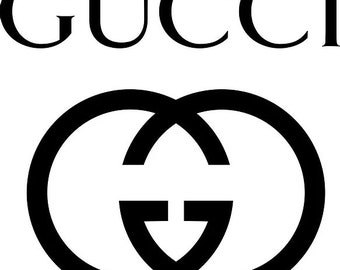 gucci dripping logo