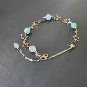 Grünes Jade Perlen Armband: 14K Gold Filled Burma Jadeit Schmuck