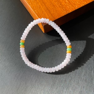 Ice Lavender Jade Beaded Bracelet,Multiples Color Jadeite Jade Bracelet, Natural Grade A Burmese Jade Jadeite Bracelet, Minimalist Bracelet