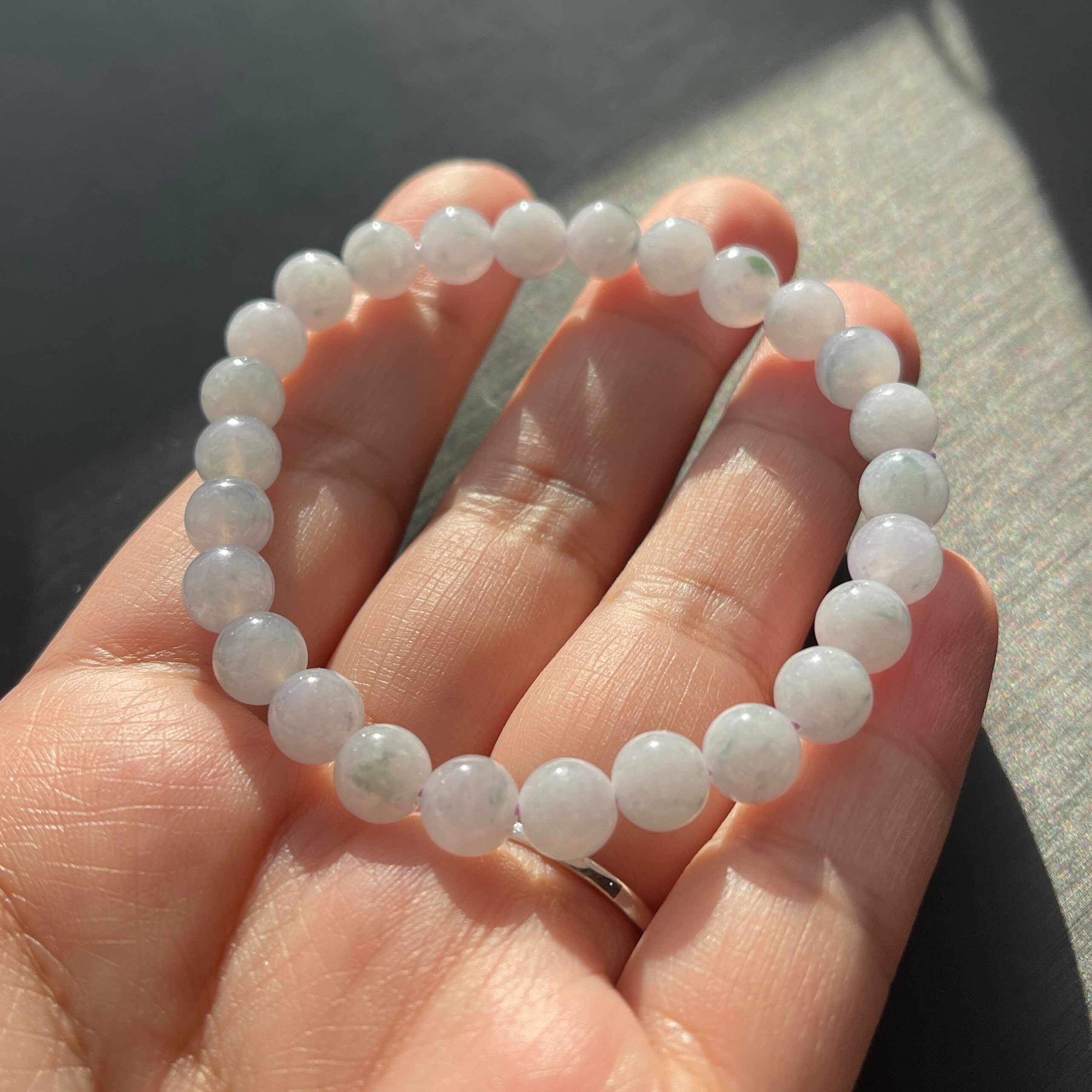 Braccialetto In Pietra Naturale Con Perline Di Giada Con Pietre Preziose In Otto - Foto 2