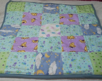 Flannel Baby Blanket Patchwork Quilt