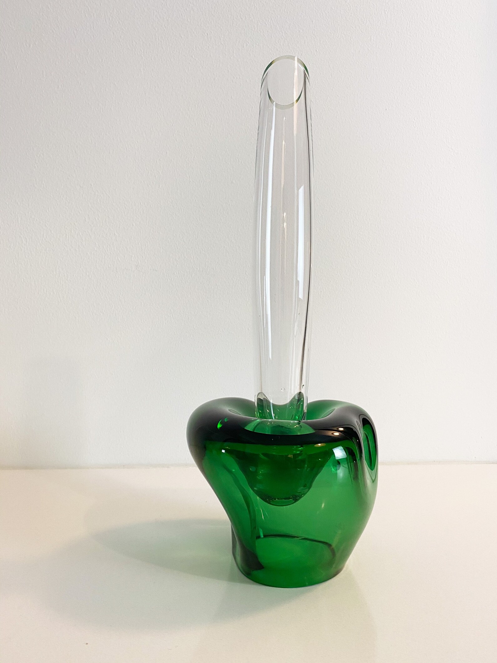 Rosenthal Colored Green Blown Glass Vase by Rosenthal Studio Etsy