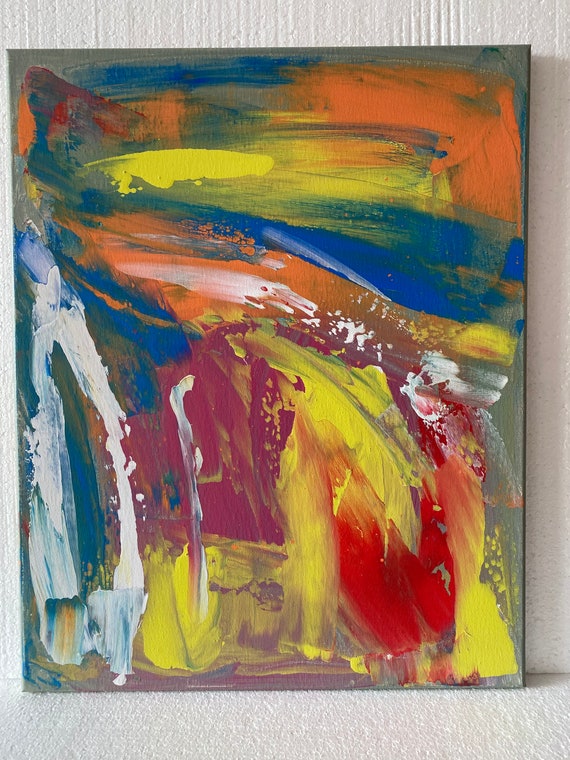 Large Canvas Wall Artwork Contemporary Art Abstract Colorful | Etsy