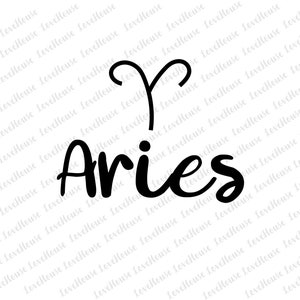 Aries, Zodiac, Horoscope, SVG, PNG Files, Instant Download
