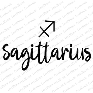 Sagittarius, Zodiac, Horoscope, SVG, PNG Files, Instant Download
