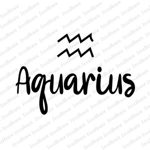 Aquarius, Zodiac, Horoscope, SVG, Fichiers PNG, Téléchargement instantané