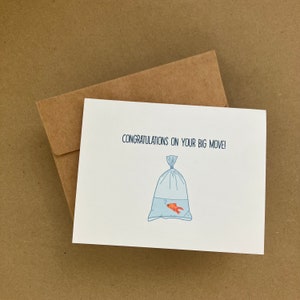 Félicitations pour votre grand projet - Carte de voeux - Poisson rouge